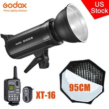 Godox SK400II-V 400Ws Studio Strobe Flash Light 95CM Grid Softbox XT-16 Kit