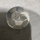 1 gram .999 Fine Silver Soccer Ball Design Round Coin Collectible Shape Round