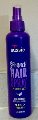 #ad Aussie Sprunch Non Aerosol Hairspray 8.5 Fl Oz Strong Hold Curly Hair Styling $34.97