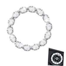 Car Bling Push Start Button Cover, Shiny Crystal Rhinestones Engine Start White