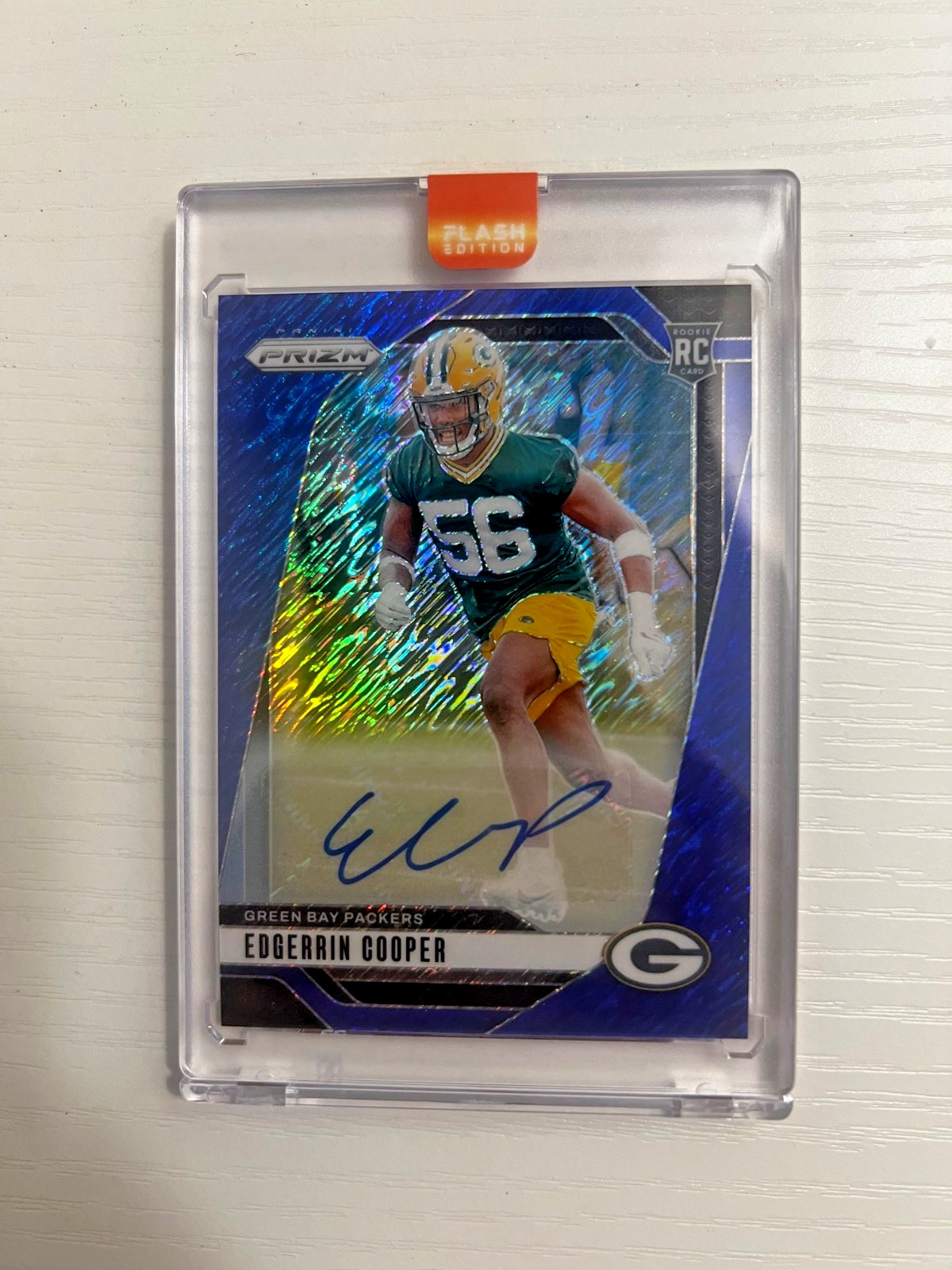 2024 Panini Prizm - Rookies Edgerrin Cooper Blue Shimmer Prizm Autographs /25