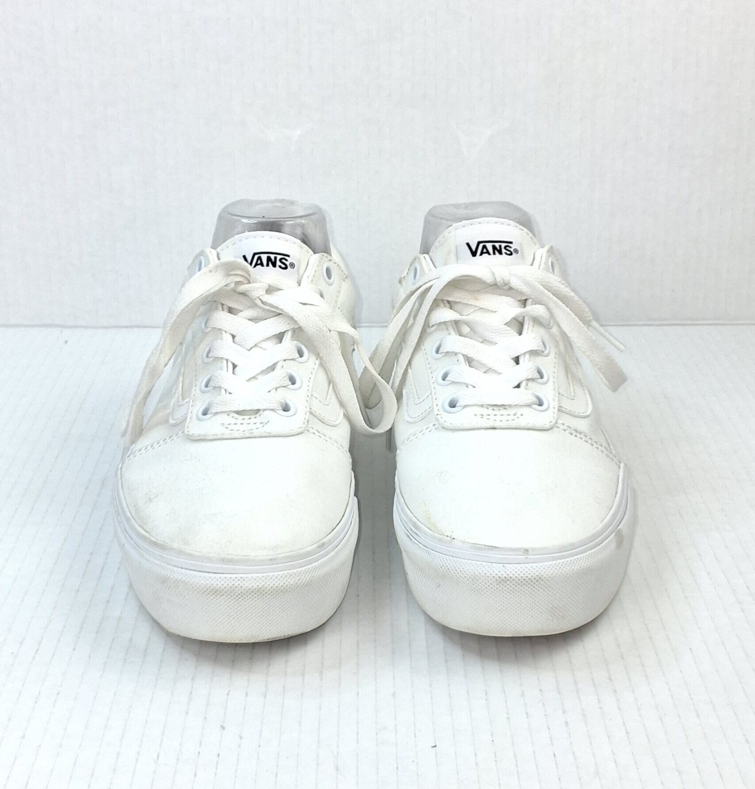 Vans Old Skool Stackform White Platform Lace Up S… - image 2
