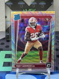 2021 Panini Donruss Optic - Trey Sermon #224 Rated Rookie Wave Prizm/299