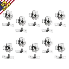 10x Silver Cabinet Catches Cupboard Stop Closer For Wardrobe Hardware Furniture.