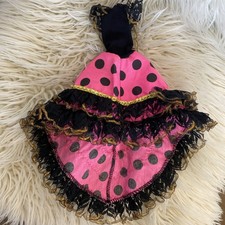 Vintage Spanish Flamenco Dress Fits Barbie Sindy Dolls (G)