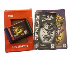 Aaahh!!! Real Monsters Sega Genesis CIB Complete Nickelodeon Tested