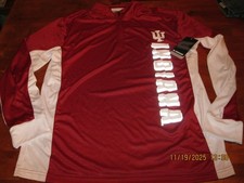 NWT Colosseum Indiana Hoosiers 1/4 Zip Pullover Shirt Men SZ LG Performance RED