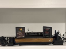 Untested Atari 2600 Woodgrain Console Lot 2 J...
