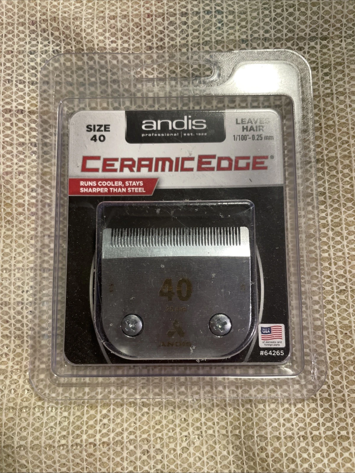 Andis CeramicEdge Carbon-Infused Steel Detachable Pet Clipper Blade,New