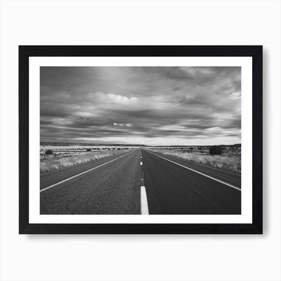 Offene Straßen Kunstdruck gerahmt Wandbild Poster Leinwanddruck Bild
