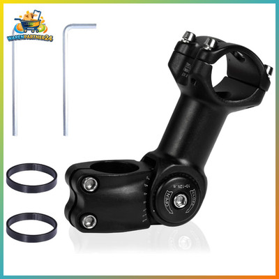 Fahrrad Lenker Verlängerung 31,8mm/25,4mm verstellbar 0-120° Riser Adapter