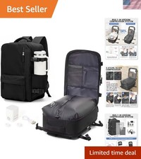 Large Travel Backpack Carry on Flight Approved Laptop Work Business Backpack ...