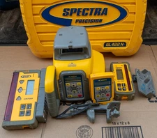 Spectra GL 422N Dual Slope Grade Laser CR700 Combo Receiver HL 760 RC402N Remote