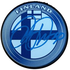 Juuso Riikola Signed Finland Hockey Puck
