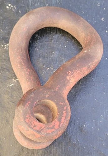 Vintage Forged Iron Logging / Farm Shackle & Clevis Yoke Heavy Duty - Picture 2 of 12
