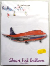 BoBo Red Aeroplane Helium Foil Balloon Large