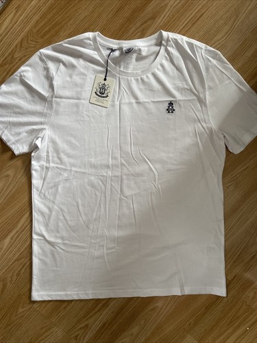 Hurlingham Polo 1875 New Mens Regular Fit White XL T Shirt RRP £45 - 第 1/4 張圖片