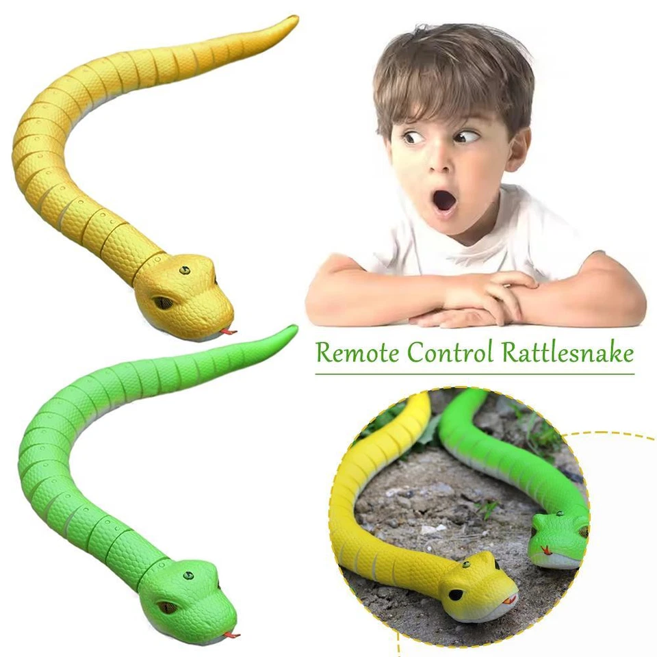 Jouet électronique télécommandé pour enfant, serpent à sonnette, farce, animal, - Photo 2/4