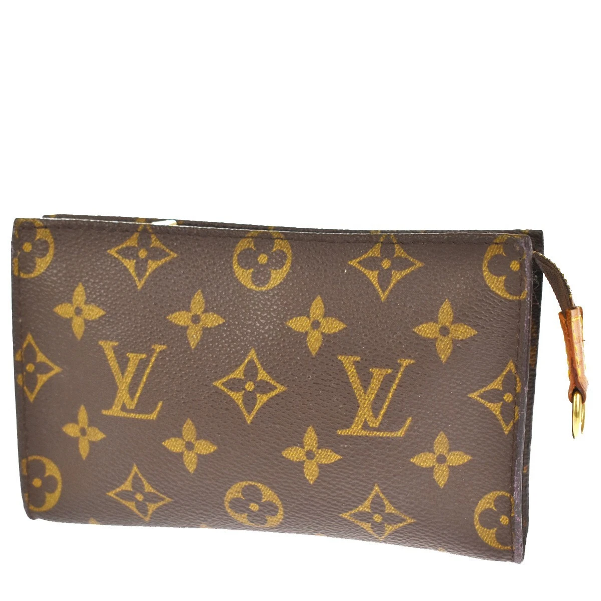 Louis-Vuitton Bucket Bag pm with Zipper Pouch and Dust Bag Leather Monogram