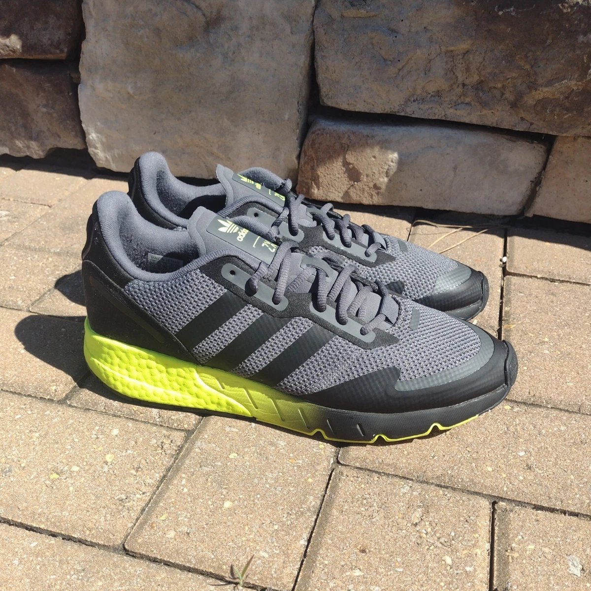  BOOST ゴルフシューズ グレー/イエロー Adidas ZX 1K Boost Grey Solar Yellow for sale | eBay