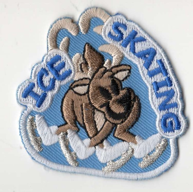Boy Cub Girl Scouts Embroidered Badge Fun PatchIce Skating Deer eBay