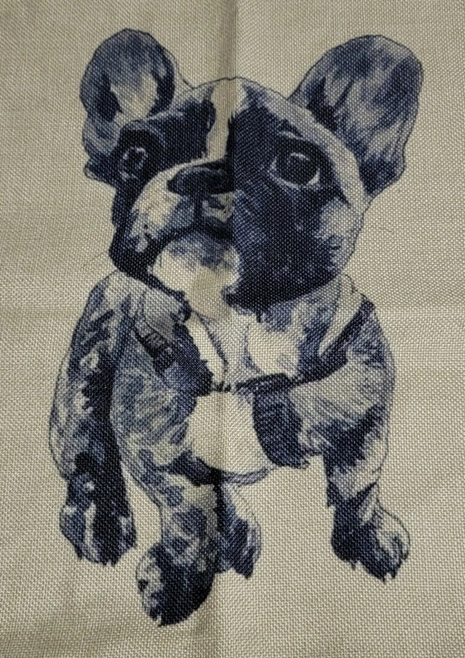 Funda de Almohada Decorativa de Cuerpo Completo Bulldog Francés Frenchie Perro Hipster Nueva Sin Etiquetas Foto 2 de 4