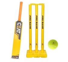 Plastikowy zestaw do krykieta CEAT, pełnowymiarowy nietoperz (34 x 4,5 cala) (dla 12 lat i powyżej)