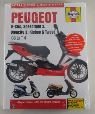 Reparaturanleitung Peugeot V-Clic, Speedfight 3, Vivacity 3, Kisbee, Tweet 08-14