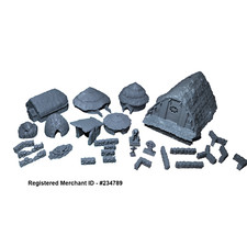 28mm Celtic village 3d printed Terrain, wargaming, historical 