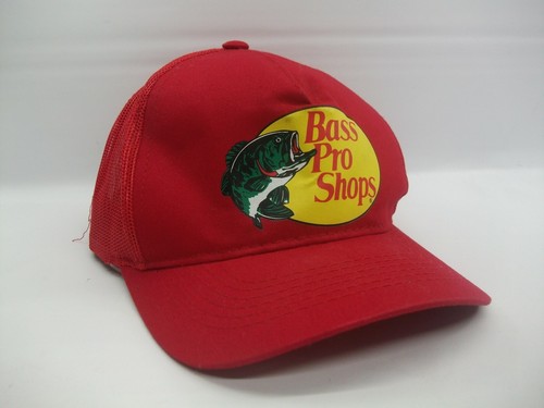 Bass Pro Shops Hat Red Snapback Trucker 