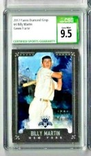 2018 Panini Diamond Kings Billy Martin Green Frame CSG 9.5  