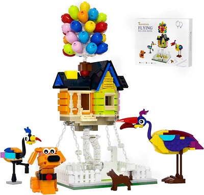 Flying House Building Block Set Up Balloon House Building Kit forTeens 