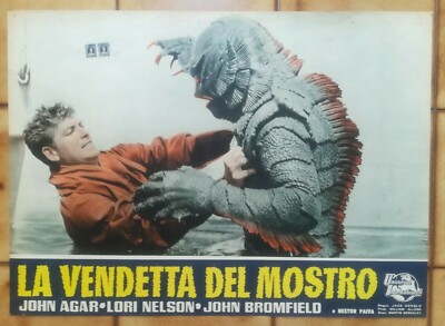 LA VENDETTA DEL MOSTRO REVENGE OF THE CREATURE J.ARNOLD FOTOBUSTA POSTER 1955