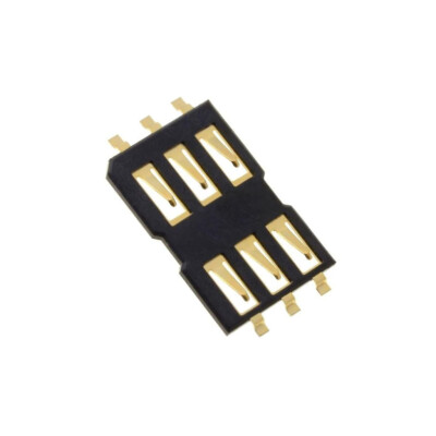 2X 115E-AEB0-R01 Steckverbinder: für Karten SIM ohne Auswurf,ohne Schutz SMT ATT