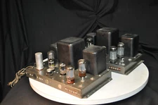 Heathkit W4-AM Mono Tube Amplifier Pair Need Servicing