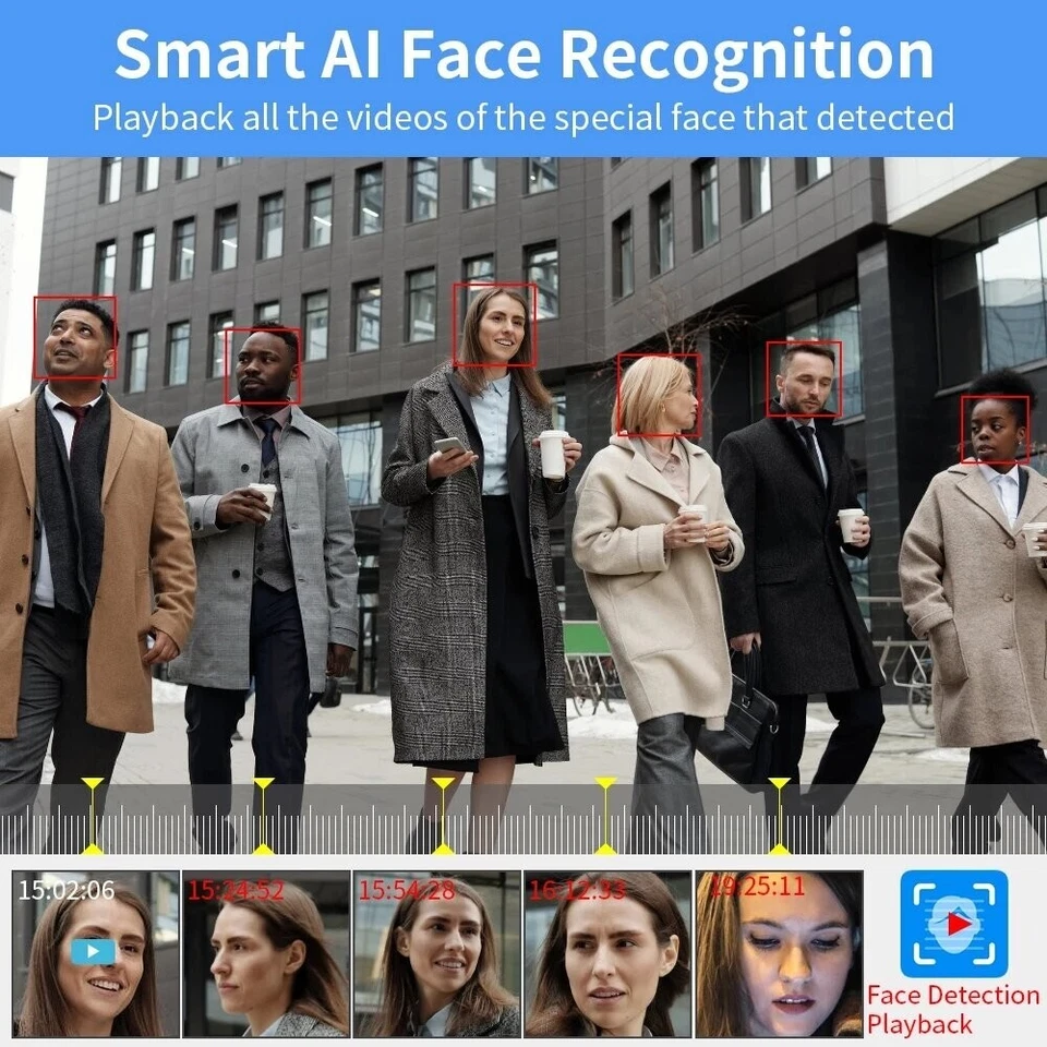 Hiseeu 5MP HD POE Mini Bullet IP Security Camera P2P IP66 Night Vision Waterprof - Image 2 of 4