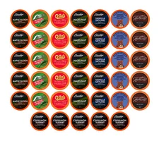 Two Rivers Coffee Flavored K-Cups Coffee Variety Pack,2.0 Keurig K-Cup,40 count