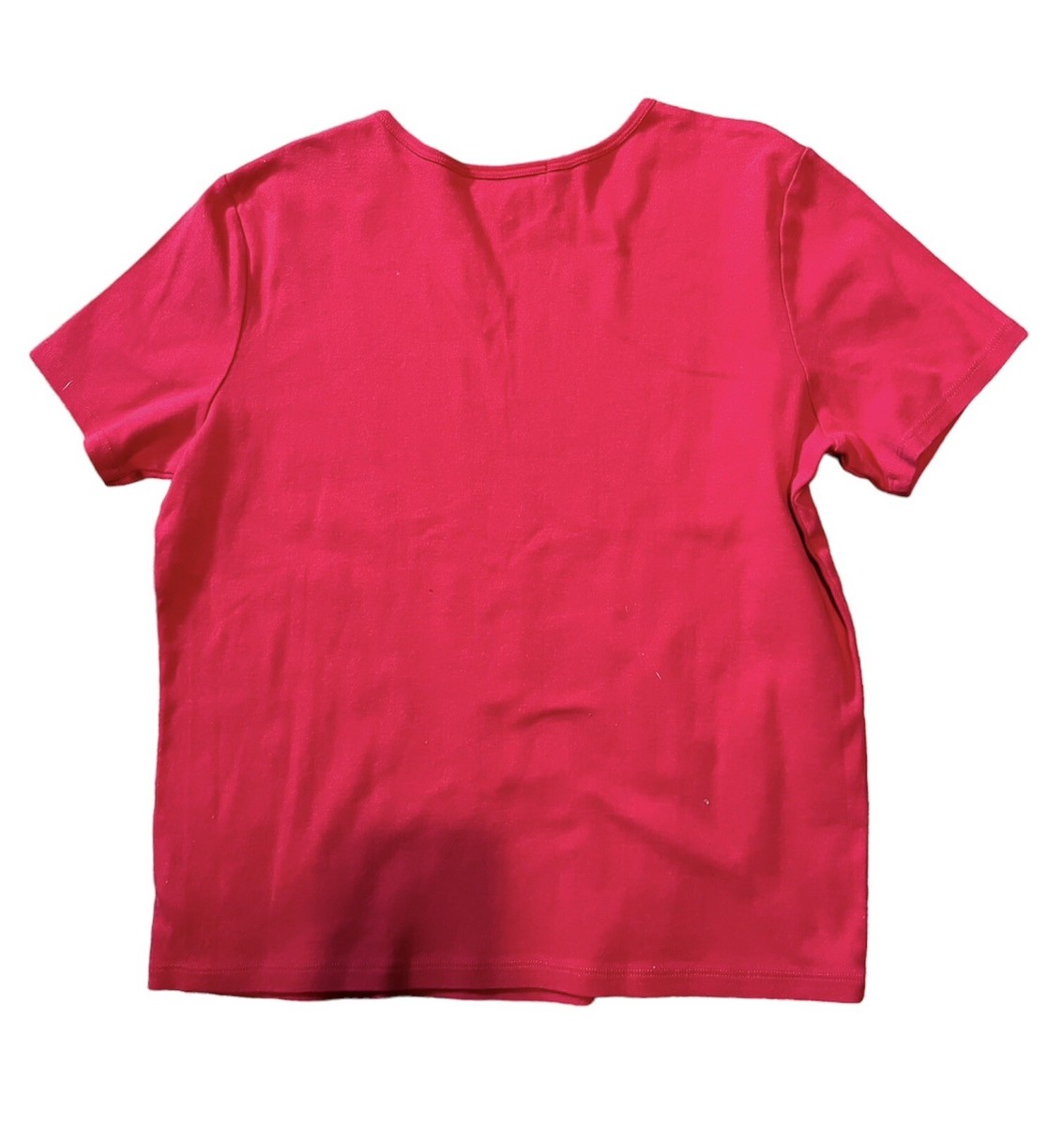 90s 00s lauren vtg シャツ 馬具 チェーン レディース ラルフ Vintage 90s Ralph Lauren Women's Sz M T-Shirt Red Rhinestone