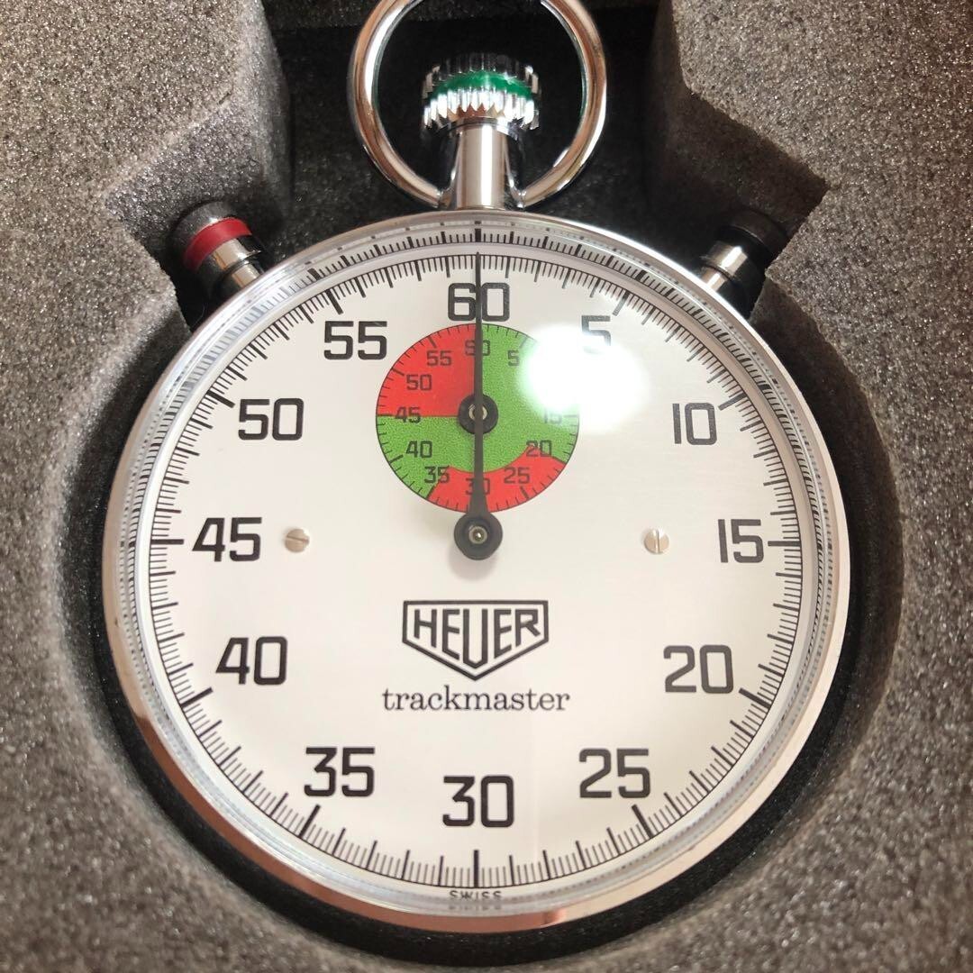 VINTAGE Tag Heuer Trackmaster 1J Stopwatch HS8037 1970s VINTAGE Tag Heuer Trackmaster 1J Stopwatch HS8037 1970s