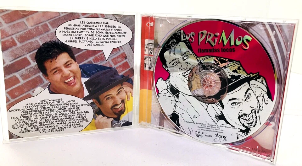 Los Primos llamadas locas CD 1999 Sony Discos Foto 2 de 3