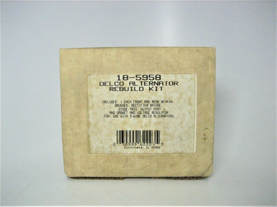 Sierra 18-5958 Delco 3-Wire Marine Engine Motor Alternator Rebuild Kit *NEW* - Изображение 2 из 4