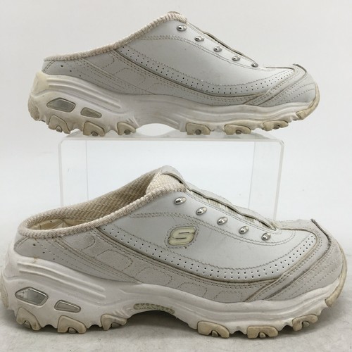 Skechers D'Lites Mules Womens 6.5 White 