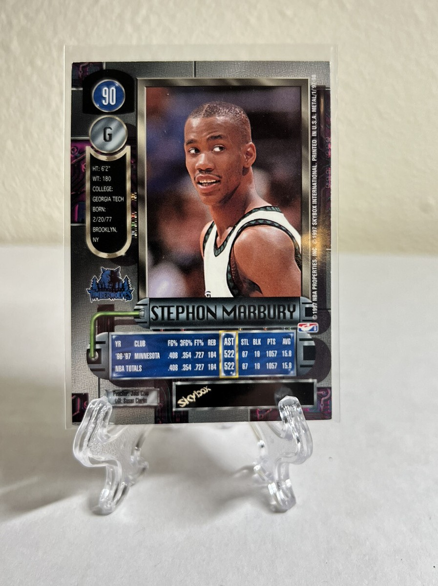 97-98 Skybox Metal Universe Stephon Marbury Card #90