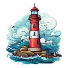 Huge XXXL Car Decal Sticker Lighthouse Decal