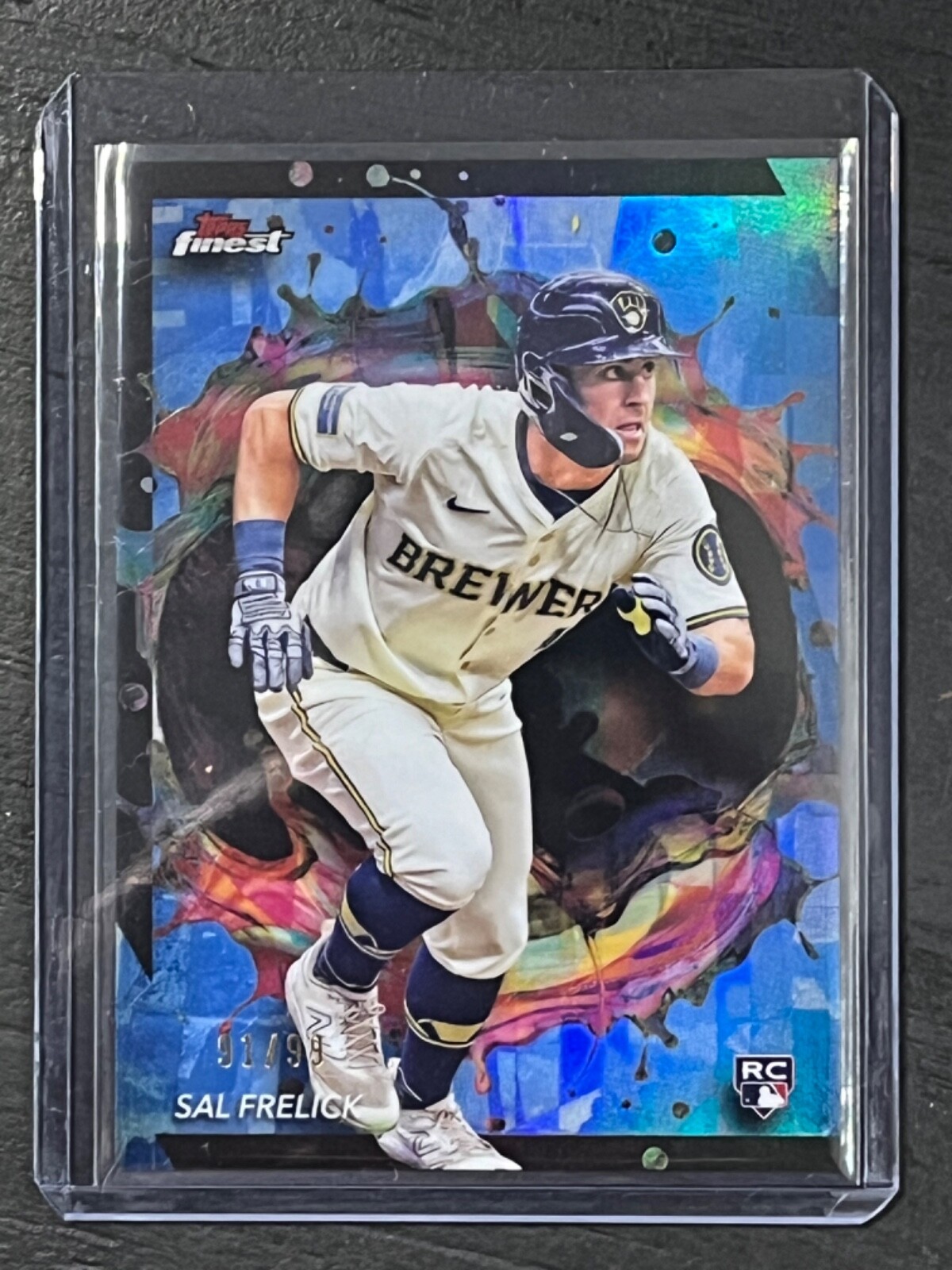 Sal Frelick RC /99 2024 Topps Finest BLUE Refractor Rare Brewers Rookie Card 287