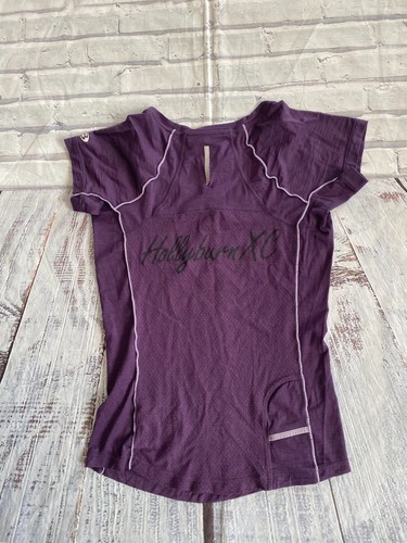 Icebreaker GT Women Merino blend short sleeve Shirt V neck Purple SZ XS Read - Picture 6 of 21
