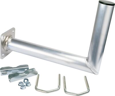 Schwaiger SAT Masthalterung Aluminium 30cm Halterung Schüssel Antenne hellgrau