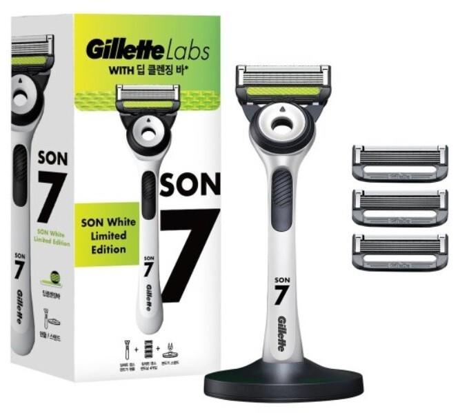 Gillette Labs SON HEUNG MIN 7 White Limited Edition Razor