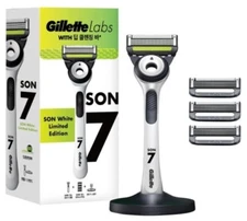 Gillette Labs SON HEUNG MIN 7 White Limited Edition Razor Set - Korea Packaging
