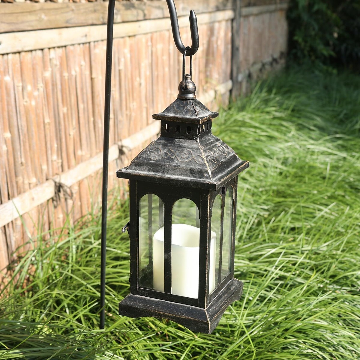 Candle Lantern Decorative Indoor & Outdoor Christmas Vintage Metal